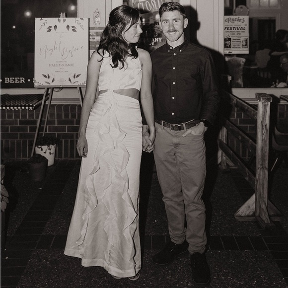 Anthropologie by Significant Other Rey Cutout Ruffle Dress. - Picture 4 of 5